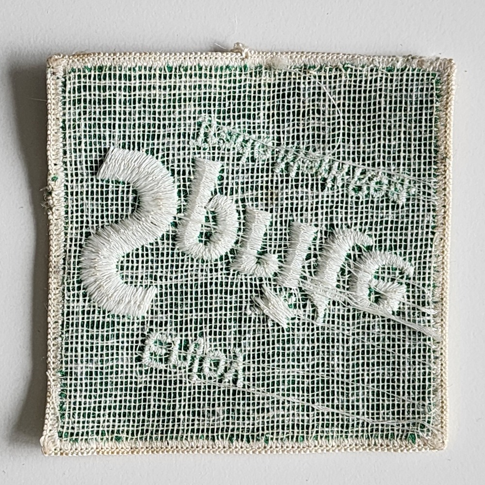 Vintage Enjoy Sprite Patch Green White Square Logo Trade Mark Registered Used - Picture 4 of 7